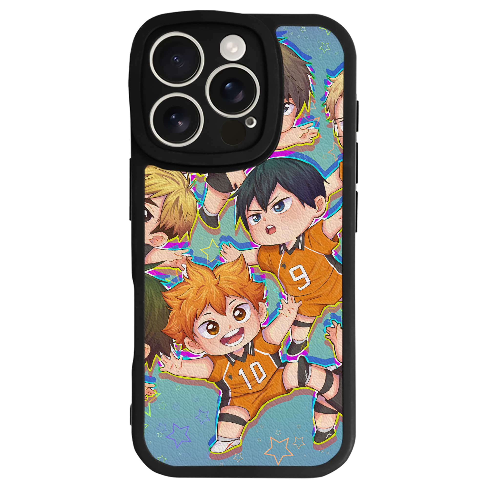 （画像用） ハイキュー!! Haikyu!! 【iPhone 16シリーズ対応】シリコンスマホケース（レザー調） 材質：シリコン